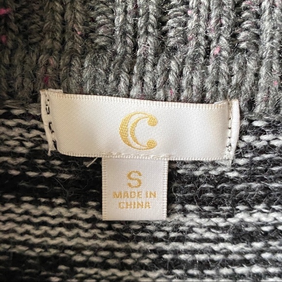 Charming Charlie Sweater Dress Black and White Size S - Picture 3 of 6